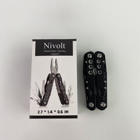 Nivolt Hand tools namely nippers Multitool Pliers Pocket Knife Camping Tool Hiking Gear 14 in 1 Multi Tool Knife Pliers Saw Bottle Opener
