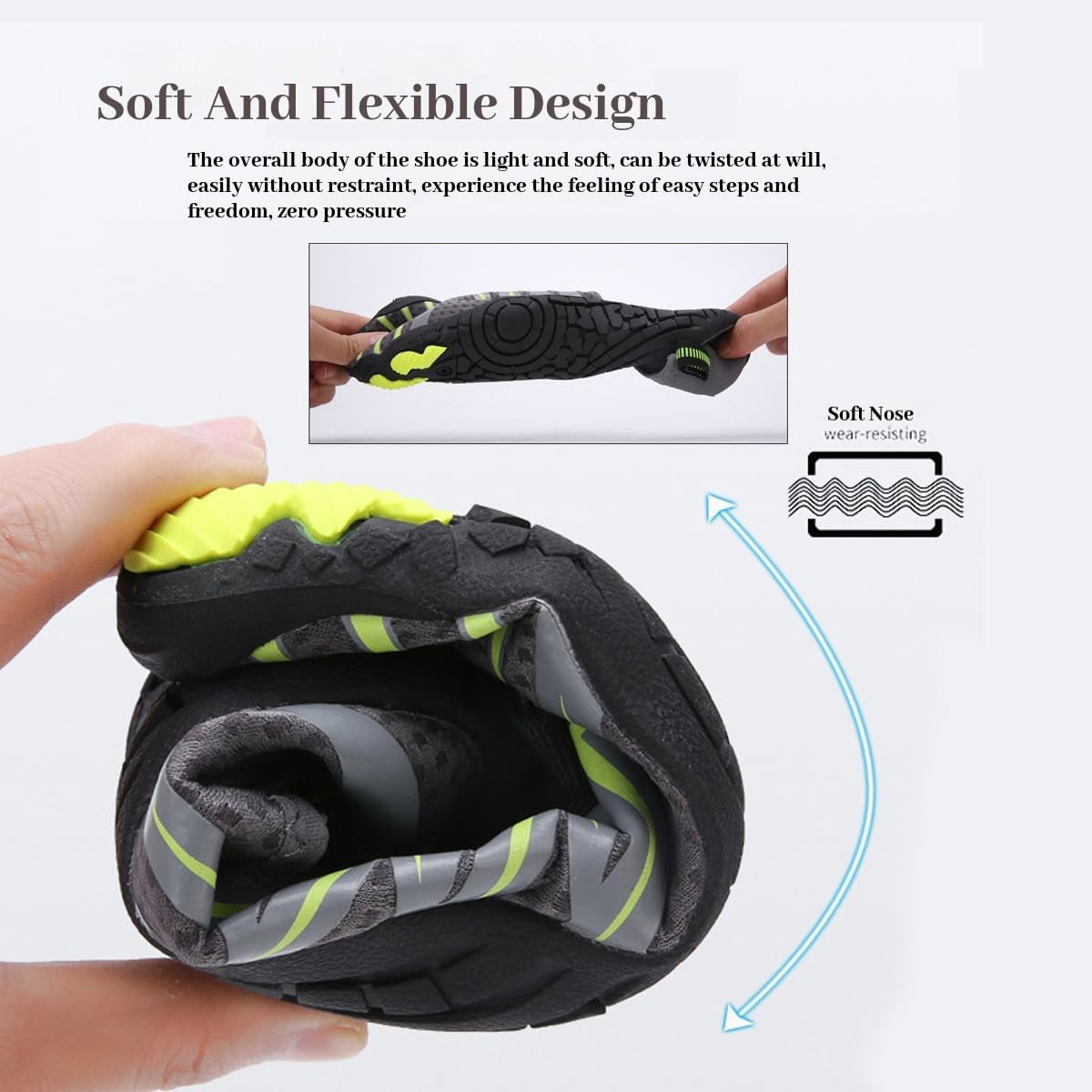 Grounded Footwear for Women Men- Grounded Barefoot Shoes for Women Men Waterproof, Non-Slip Hiking Footwear with Wide Toe Box,for Hiking, Outdoor, Water Activities