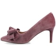thumbnail image 2 of Journee Womens Crystol Slip On Low Stiletto Pointed Toe Evening Pumps, Widths Available, 2 of 10