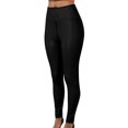 thumbnail image 2 of Kureaily Women Matte pc leather open-crotch pants for ladies Work Casual Pants, 2 of 5