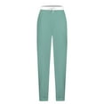 thumbnail image 5 of BiZtdJrK Running Sweatpants for Women Colorblock Drawstring Elastic Waist Gym Workout Joggers Baggy Atheltic Trousers with Pockets Mint Green M, 5 of 6