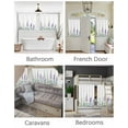 thumbnail image 3 of Spring Lavender Short Blackout Curtains 30 Inch Long Idyllic Watercolor Flower Rod Pocket Kitchen Curtains, 2 Panels Thermal Insulated Room Darkening Drapes for Bedroom, 42"W x 30"L, 3 of 5