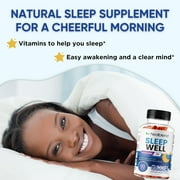 Healblend Natural Sleep Well Gummies - Support Deep Sleep, Refresh, Stress Relief, with Vitamin B6, Passiflora Extract & Melatonin 2-Pack