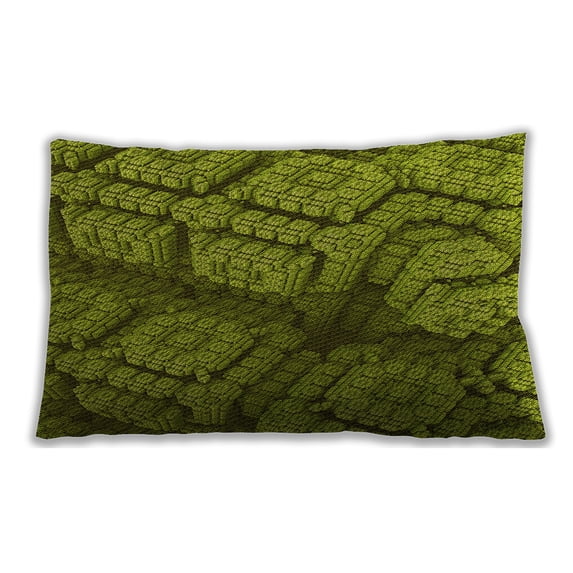 Ahgly Company Outdoor Rectangular Contemporary Lumbar Throw Pillow, 13 inch by 19 inch