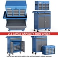 thumbnail image 6 of AIRAJ 7-Drawer Rolling Tool Chest with Wheels, 40" PortableMobile Tool Box for Garage & Workshop, Blue, 6 of 7