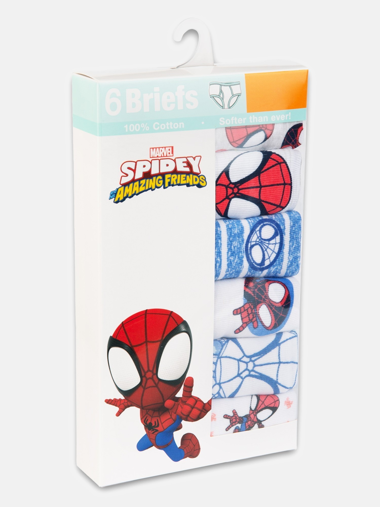 Spider-Man Toddler Boys Character Briefs, 6-Pack photo 3