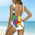 thumbnail image 5 of One Piece Swimsuit Women Modest Bathing Suits for Women Full Coverage Floral Print Swimwear for Beach Vacation, 5 of 5