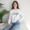 thumbnail image 4 of Motivational You Are Enough Always Women's Crewneck Sweatshirt, 4 of 4
