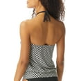thumbnail image 2 of Coco Reef Womens Perfection Fit Dotted Blouson Tankini Top, 2 of 2