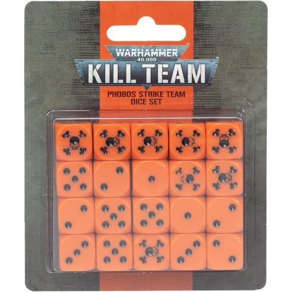 Warhammer 40k Kill Team Phobos Strike Team Dice Set
