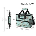 thumbnail image 3 of FORMRS Insulated Cooler Bag 24 Cans Capacity Soft Leakproof Lunch Box with Side Pockets, Green Otters Pattern, 3 of 7