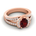 thumbnail image 3 of 2.35 Ct Natural Diamond Garnet Gemstone Sparkle Engagement Ring for Women Solid 18K Rose Gold Size 8 by Diamond-Capitals, 3 of 8