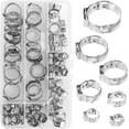 thumbnail image 1 of Durable Hose Clamp Selection, 304 Stainless Steel Pex Crimp Rings Kit With Sealing Pressure And No Protrusion No Gap Inner Design, Perfect For Automotive Industrial Use,, 1 of 5