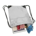 thumbnail image 3 of Travel Nylon Drawstring Bag Sack Beach pack string bag Gym Backpack Shoes Bags White, 3 of 9