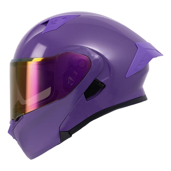 Casco Roda Rush Morado Mica Morada Abatible Svs fucsia S
