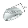 thumbnail image 3 of SZUL Women's SZUL 1/4 Carat TW Diamond Men's Ring in 10K White Gold (J-K-L Color, I2-I3 Clarity), 3 of 5