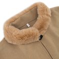 thumbnail image 6 of Women's Elegant Faux Fur Trim Woolen Capelet Shawl Oversized Cloak Cape Warm Poncho Winter Soft Shawl Cover Up, 6 of 7