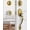 Antique Brass, variant on Klamerit Antique Brass Front Door Handle and Deadbolt Set, Front Door Lock Set with Crystal Glass Door Knob, Exterior Door Lock Set with Single Cylinder, Antique Brass