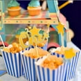 thumbnail image 4 of Disposable Blue Candy Containers,2.8x2x4.5In Mini Snack Boxes,Pack of 50 Portable Popcorn Containers,QZS Striped Popcorn Boxes, 4 of 6