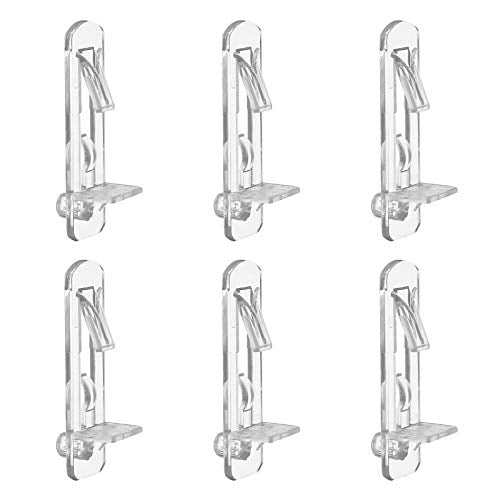 30Pcs Adhesive Shelf Bracket Plastic Pegs Cabinet Bracket Clip Stick Wall Hanger 