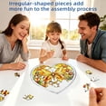 thumbnail image 4 of Yangka Heart Shaped Yellow Orange Butterfly Acrylic Puzzle Suncatcher, Floral Stained Glass Effect Window Hanging, Cheerful Home Decor, 4 of 5