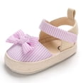 thumbnail image 6 of Seyurigaoka Baby Bowknot Prewalker Stylish Canvas Non Slip Comfortable Sandals, 6 of 8