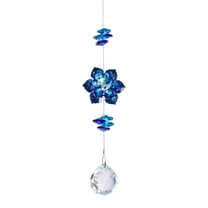 Crystal Suncatcher Tree Of Life Wind Chime With Hanging Prism Crystals For Indoor Outdoor Garden Decor