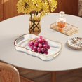 thumbnail image 6 of TISHITA Serving Tray Vanity Tray Serving Plate Nordic Desk Organizer Jewelry Storage Tray Cafe Cafeteria Tray for Farmhouse White M, 6 of 8