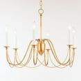 thumbnail image 2 of 12166GL Maxim Lighting Plumette - 6 Light Chandelier In Traditional Style-22 Inches Tall and 28 Inches Wide-Gold Leaf Finish    -Traditional, 2 of 5