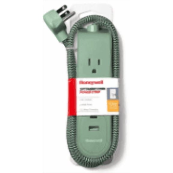 Power Strip 2 AC   2 USB Sage Green