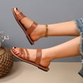 thumbnail image 6 of Censtreet Women's Flat Sandals Fashion Slides With Soft Leather Slippers for Summer, 6 of 9