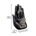 thumbnail image 2 of FFY Resin palm Buddha statue Buddha statue sitting hand statue 26-27s, 2 of 2