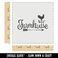 thumbnail image 2 of Farmhouse Script Font Arrow Rooster Weathervane DIY Cookie Wall Craft Stencil - 4.5 Inch, 2 of 5