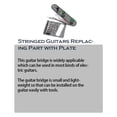 thumbnail image 2 of Eigraketly Puente de guitarra eléctrica 3 engranajes Puentes de reemplazo de instrumentos musicales ajustables para rendimiento profesional Accesorios para instrumentos musicales Eigraketly OD025993-00, 2 of 6
