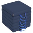thumbnail image 1 of SoftZone® Square Floor Cushion with Handle 6-Piece - Navy, 1 of 2