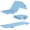 Baby Blue, variant on BalanceFrom 6ft x 2ft x 2in 3-Panel All-Purpose Folding Gymnastics Mat, Blue