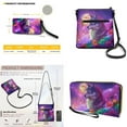 thumbnail image 5 of ZUXONGSY Wolf Rose Moon Print Leather Crossbody Purse Wallet Set for Women, Multi Pockets Satchel Purse Medium Size Zipper Shoulder Hobo Bag with PU Leather Wallet, 5 of 5