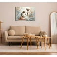 thumbnail image 6 of HFDF Jesus And Woman Prayer Canvas Wall Art Jesus Heals A Woman Always With You Wall Decor Picture Christian Bible Story Poster Prt for Livg Room Church Decoration Prepare To Hang 16x12inch Framed, 6 of 6