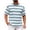 #Blue, variant on Men's Short Sleeve Crewneck T-Shirts,Striped Color Block Stretch,Casual Basic Summer Beach Tees,Red, M