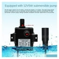 thumbnail image 3 of Solar Water Pump 12V Hydroponics Filter Aeration Fish Tank Rockery Water Pumping Submersible Pump Pond Fountain Outdoor ,Multi-Install Methods, 3 of 6