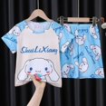 thumbnail image 4 of Sanrios Hellokittys Kuromi Cinnamoroll My Melody pijamas de dibujos animados para niños de manga corta para niños y niñas traje fino de servicio a domicilio para estudiantes, 4 of 5