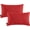 Red, variant on YOOZEKU Indoor Outdoor Lumbar Pillows,Waterproof Outdoor Pillows Set of 2 for Patio Furniture,12x20 Inch,Red