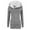 Dark Gray, variant on Lindreshi Fall Jackets for Women Quilted Women's Autumn and Winter Thickened Plush Medium Long Hooded Slim Zipper Casual Sweater Coat