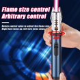 thumbnail image 6 of Lux Blaze Lighter, Luxblaze Electric Lighter, Camping Outdoor Windproof Straight Flame Lighters Rechargeable, Adjustable Electric Jet Lighters with Safety Lock, for Campfires Kitchen, 6 of 8