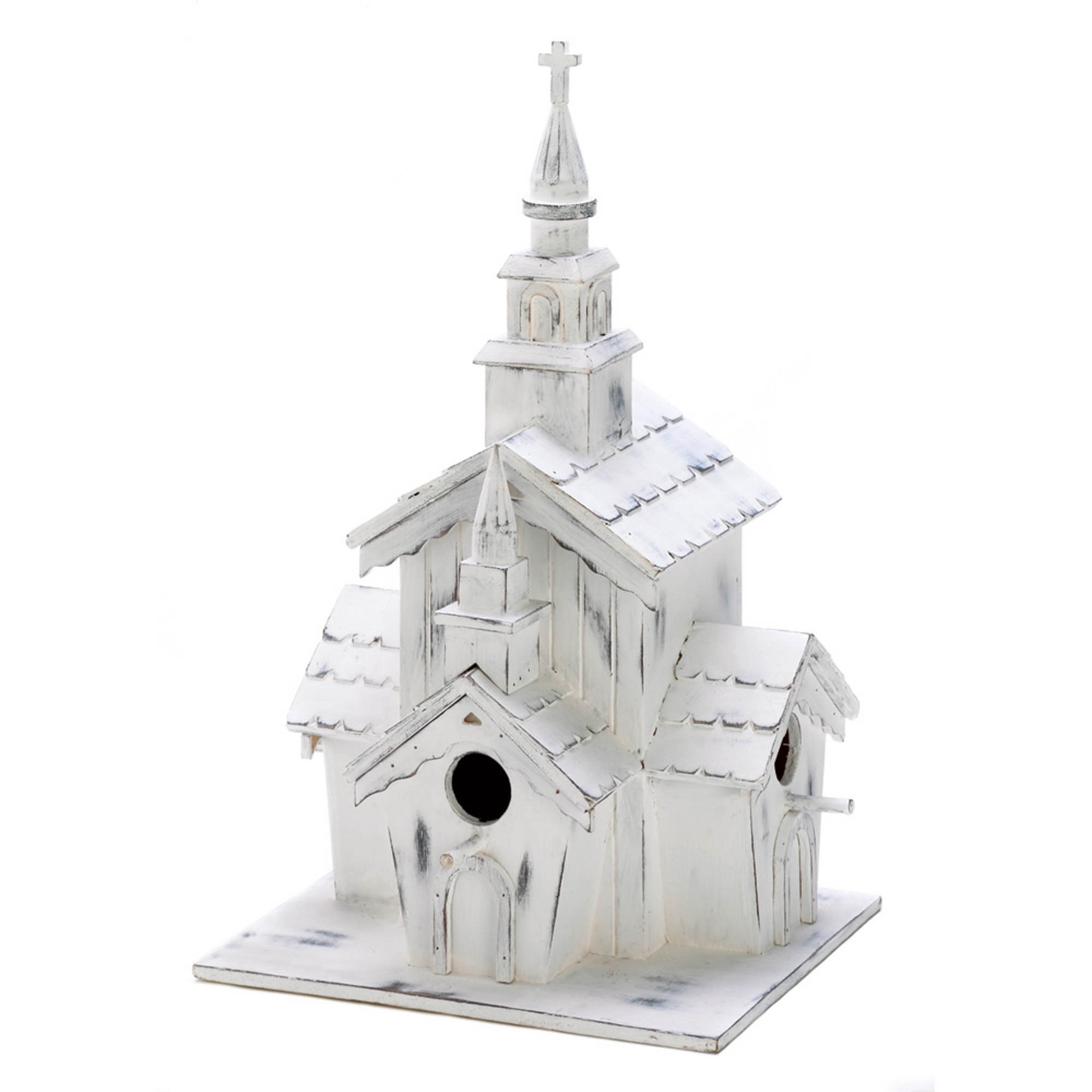 Zingz & Thingz Little White Chapel Birdhouse 7.87x6.25x12.75'