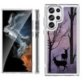 thumbnail image 1 of Shockproof Bumper Phone Case for Samsung Galaxy S23 Ultra 5G, by OneToughShield ® - Forest/Deer/Twilight, 1 of 4