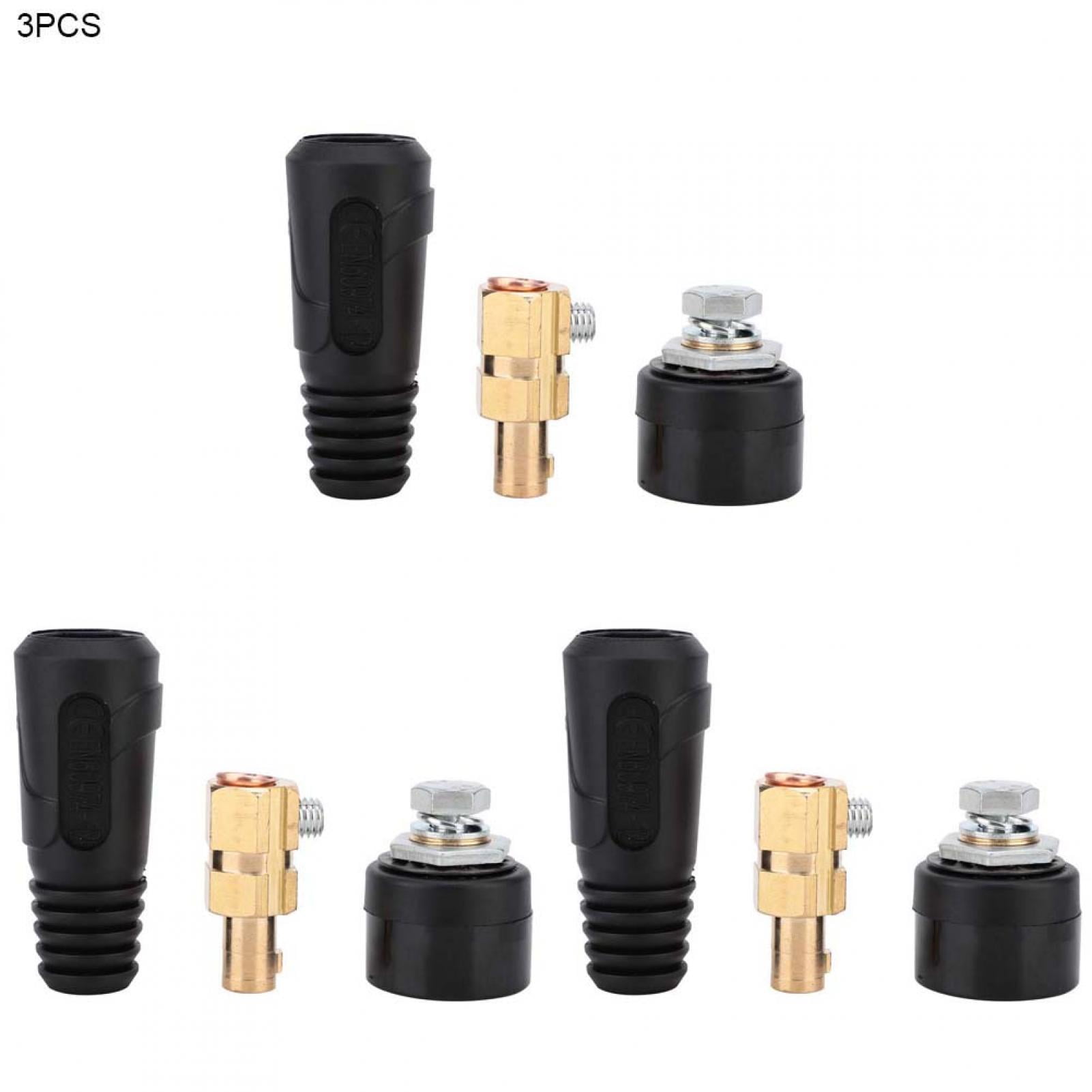 10-25 3set 200-400A Copper Euro Style Welding Cable Quick Connector Welding Wire Connector for Welders Welding Cable Connector