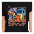 thumbnail image 3 of Playera Disney para Mujer, Manga Corta con Estampado de Stitch Negro Talla M, 3 of 3