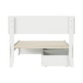 thumbnail image 5 of Wesley Twin XL Wood Platform Bed with Panel Footboard & Storage Drawers in White, 5 of 5