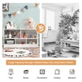 thumbnail image 6 of Costway Kids 2-Shelf Bookcase 5-Cube Wood Toy Storage Cabinet Organizer White, 6 of 12